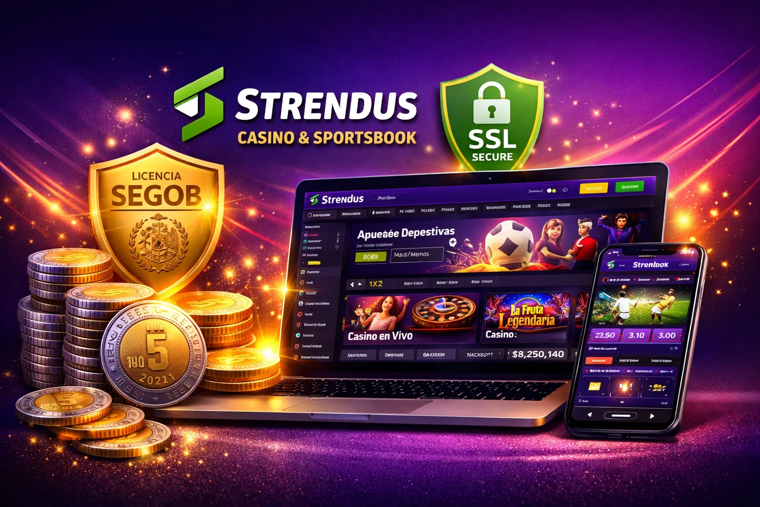 Strendus casa de apuestas confiable con licencia SEGOB en México