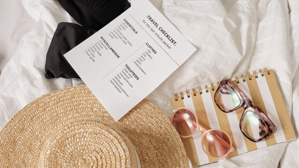 checklist para viajes, viajes